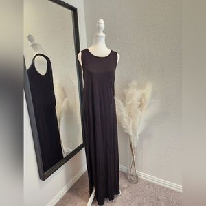 Z SUPPLY Split Sides Black Maxi Dress